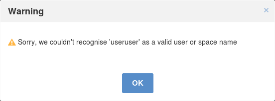 warning